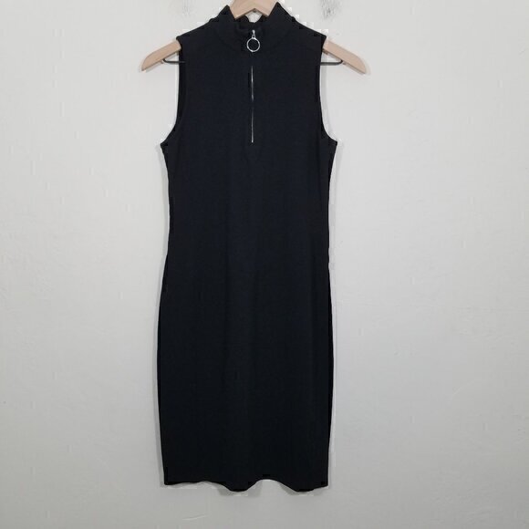 Lauren Ralph Lauren Sleeveless Dress Black Stretch Size S - Picture 1 of 5
